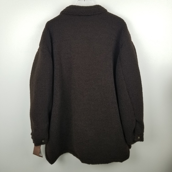 Koolaburra by Ugg Brown Sherpa Shirt Jacket NWT - Picture 4 of 13